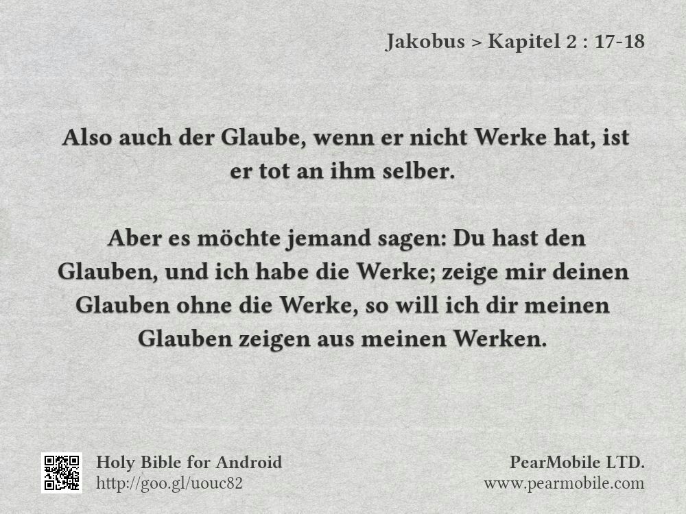 Jakobus, Kapitel 2:17-18